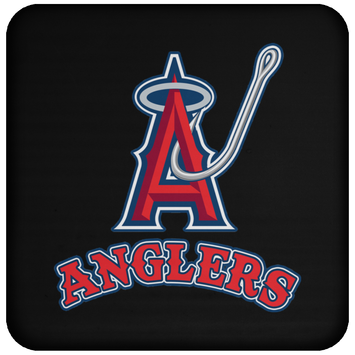 ArtichokeUSA Custom Design. Anglers. Southern California Sports Fishing. Los Angeles Angels Parody. Coaster
