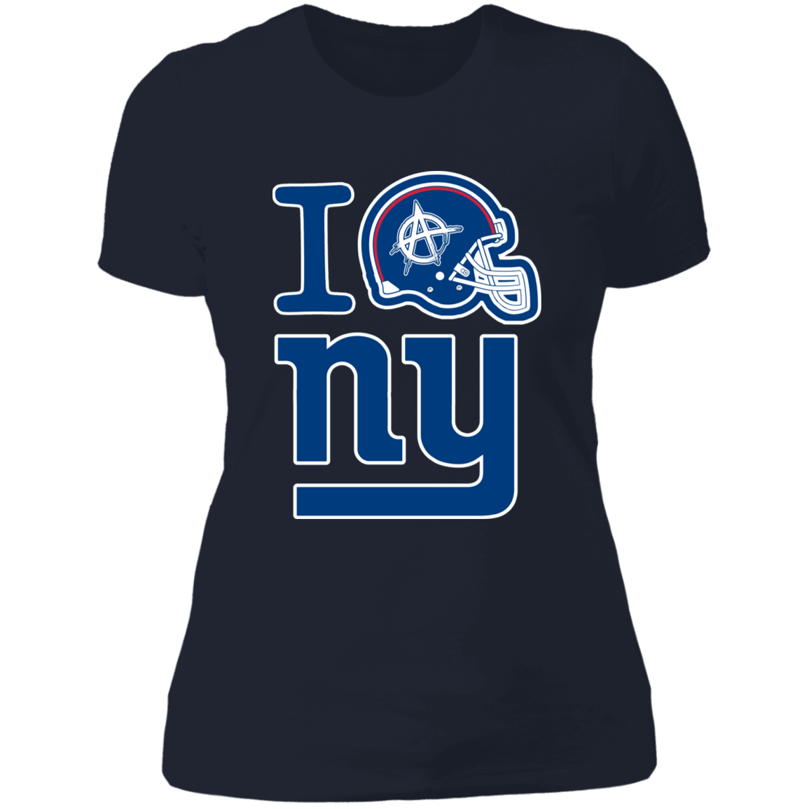 ArtichokeUSA Custom Design. I Helmet NY. Fan Art. Ladies' Boyfriend T-Shirt