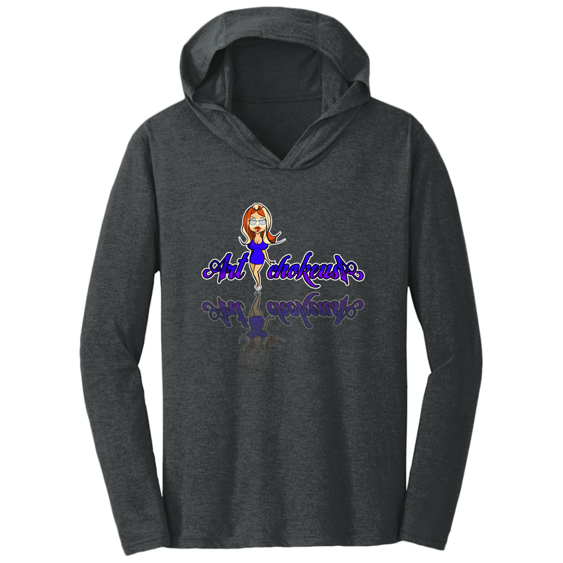 ArtichokeUSA Character and Font Design. Let’s Create Your Own Design Today. Blue Girl. Triblend T-Shirt Hoodie