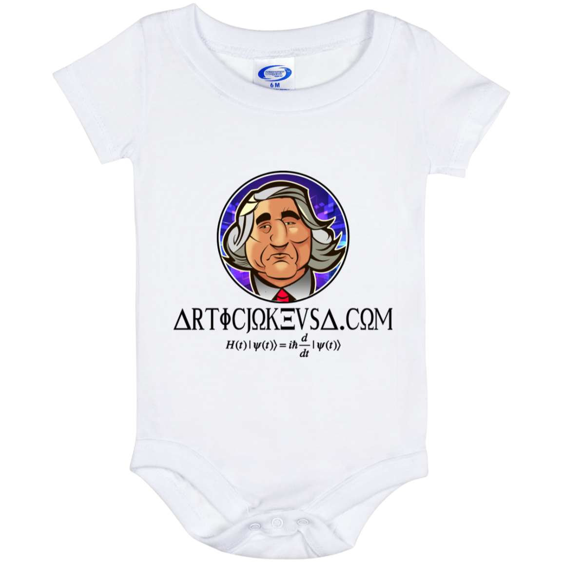 ArtichokeUSA Custom Design. Michio Kaku Fan Art. Baby Onesie 6 Month