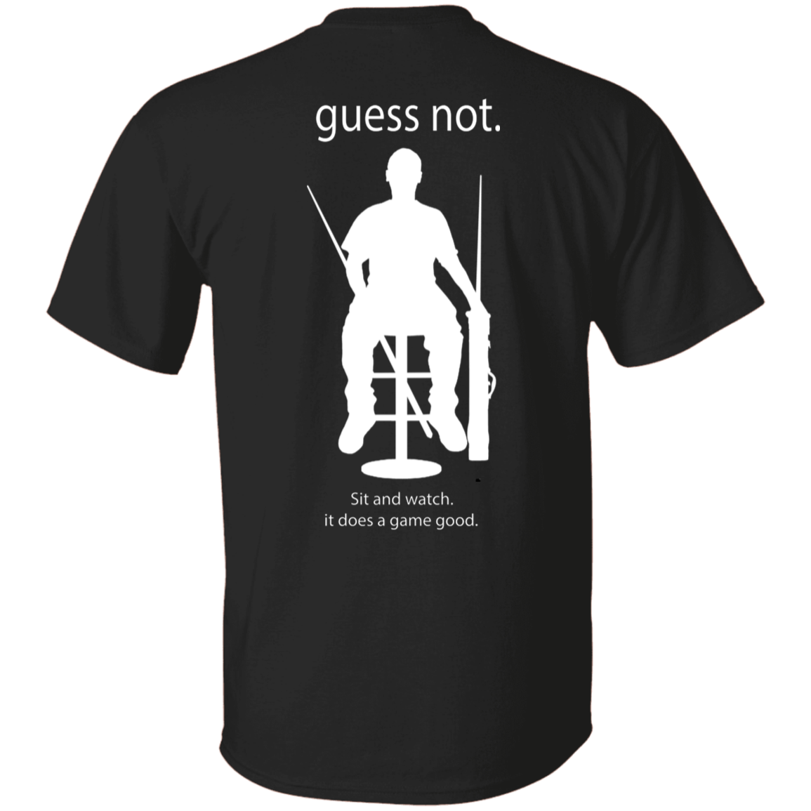 The GHOATS Custom Design. #40 Got Game? / Guess Not. Basic Cotton T-Shirt