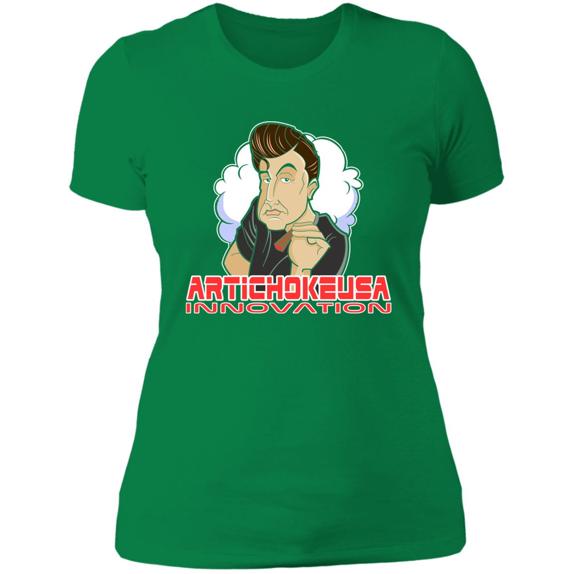 ArtichokeUSA Custom Design. Innovation. Elon Musk Parody Fan Art. Ladies' Boyfriend T-Shirt