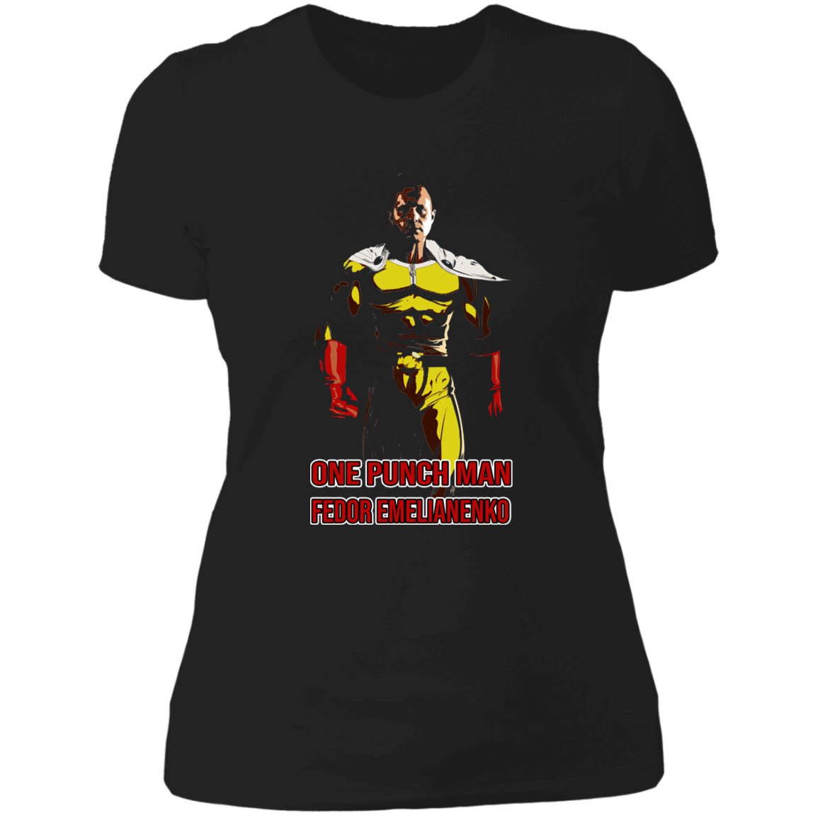 ArtichokeUSA Custom Design. One Punch Fedor. Fedor Emelianenko/One Punch Man Fan Art. Ladies' Boyfriend T-Shirt