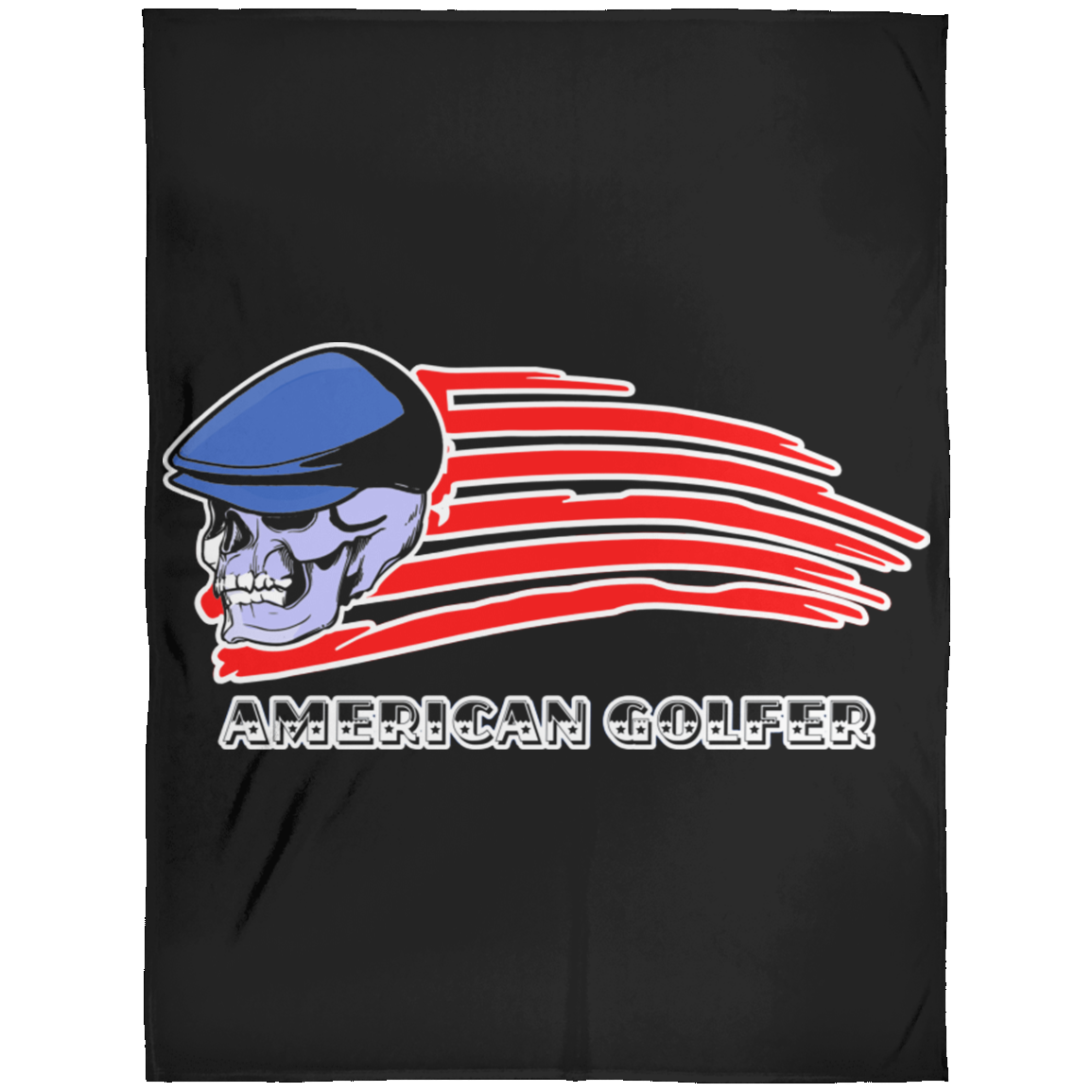 OPG Custom Design #12. Golf America. Male Edition. Fleece Blanket 60x80