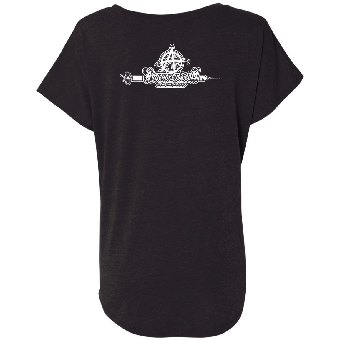 ArtichokeUSA Custom Design. Vaccinated AF (and fine). Ladies' Triblend Dolman Sleeve