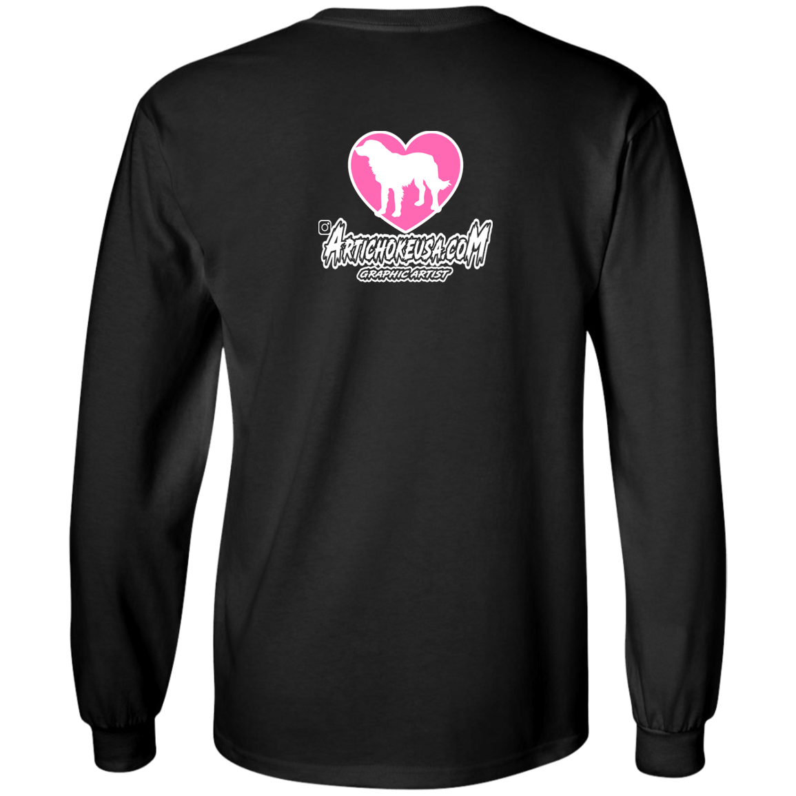 ArtichokeUSA Custom Design. Ruffing the Passer. Labrador Edition. Female Version. Youth LS T-Shirt