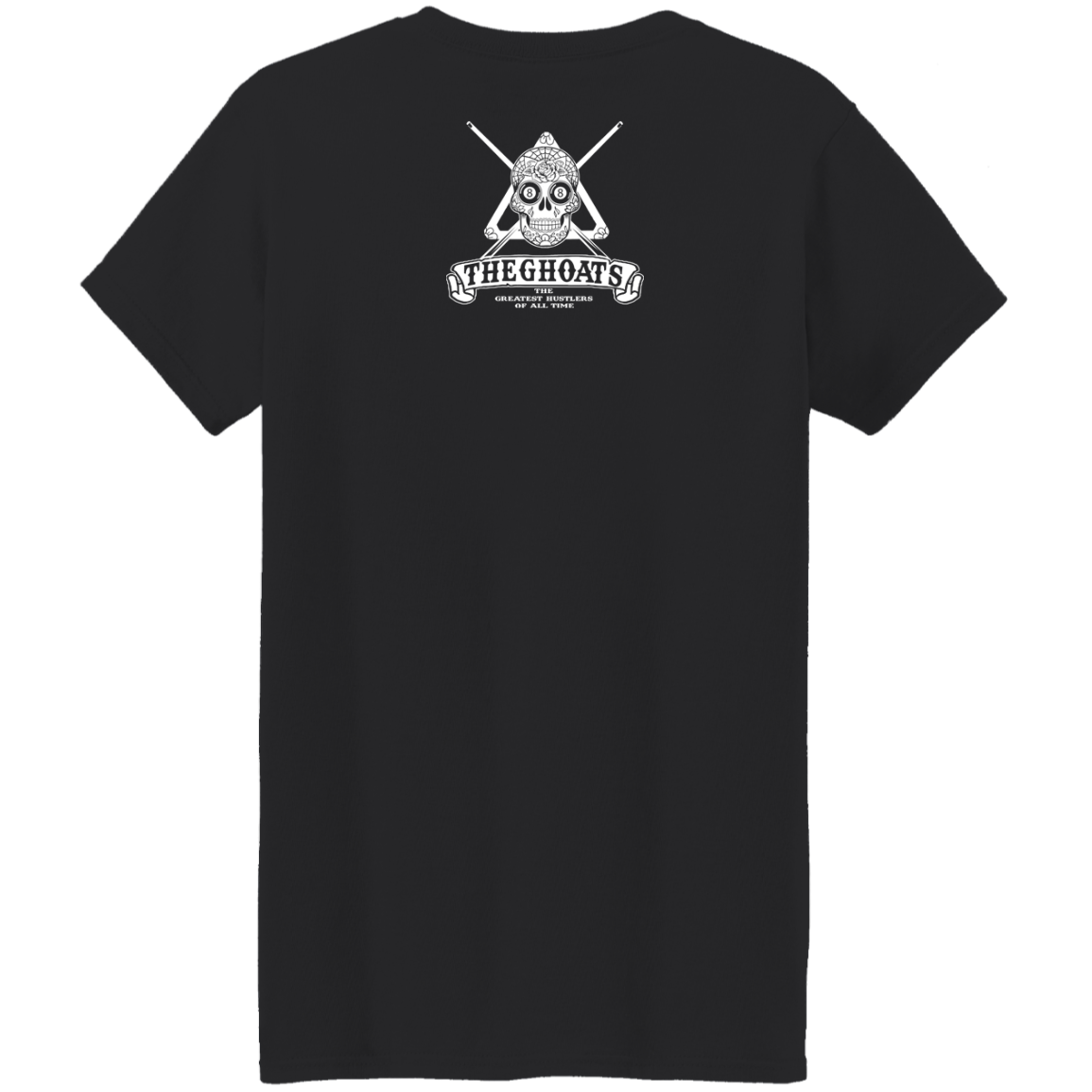 The GHOATS Custom Design #37. Sugar Skull Pool Theme. Ladies' Basic T-Shirt