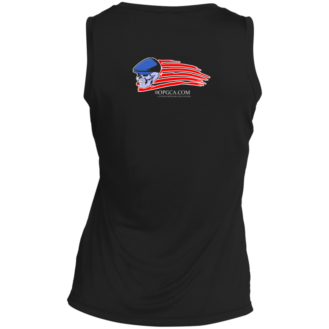 OPG Custom Design #12. Golf America. Male Edition. Ladies' Sleeveless V-Neck