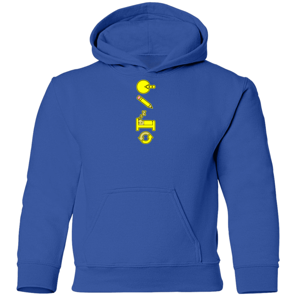 ArtichokeUSA Custom Design. Eat. Draw. Sleep. Repeat. Youth Pullover Hoodie