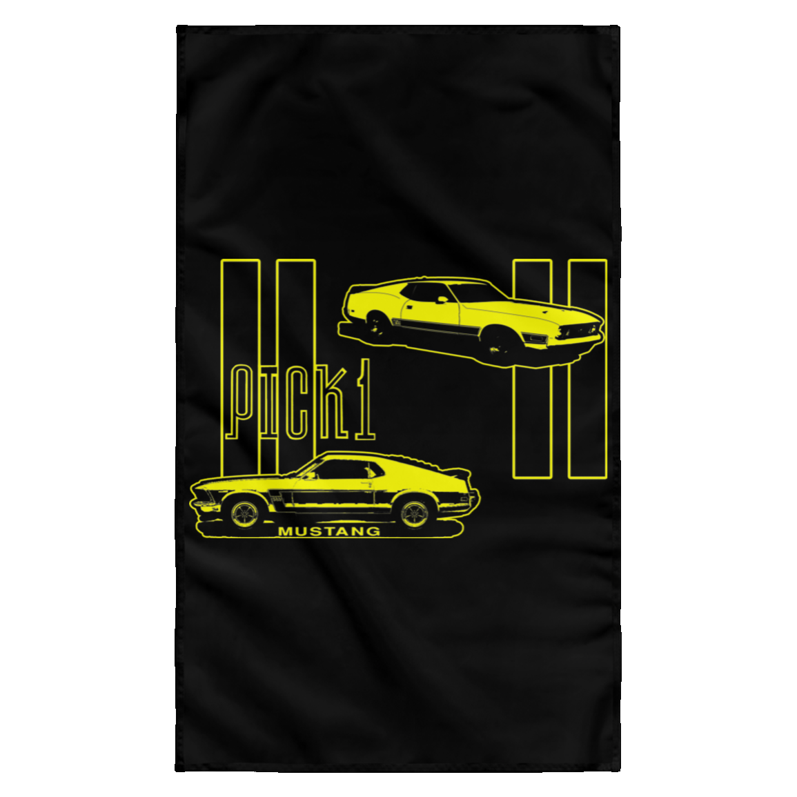 ArtichokeUSA Custom Design. Pick 1 Mustang. Mach 1 Mustang Parody. Cars. Wall Flag
