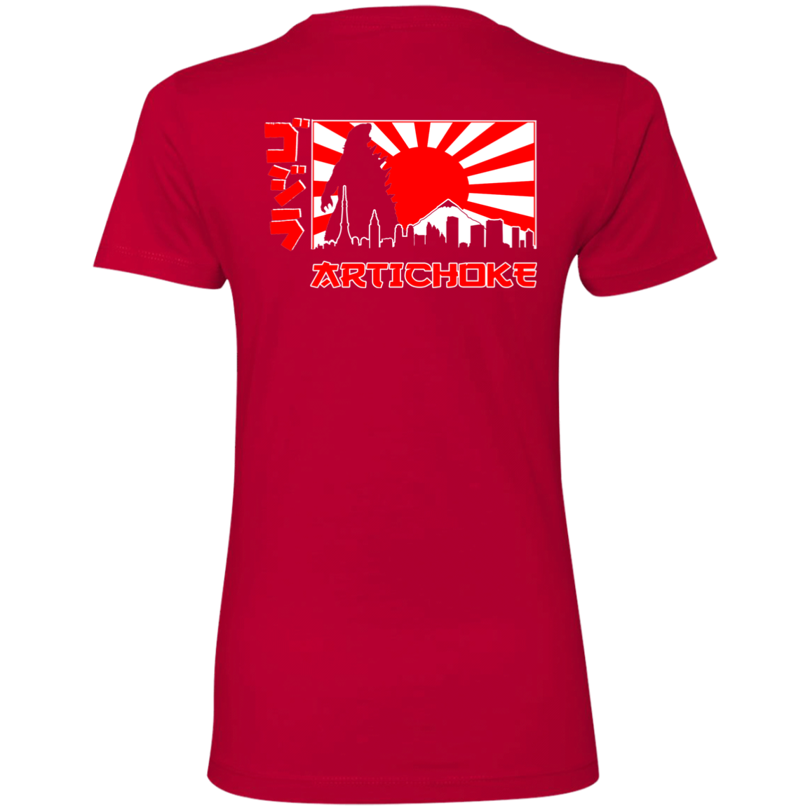 ArtichokeUSA Custom Design. Fan Art Mechagodzilla/Godzilla. Ladies' Boyfriend T-Shirt