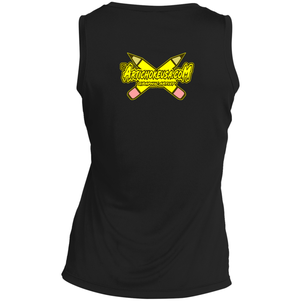 Artichoke Custom Design. Eat. Draw. Sleep. Repeat. Ladies' Sleeveless V-Neck