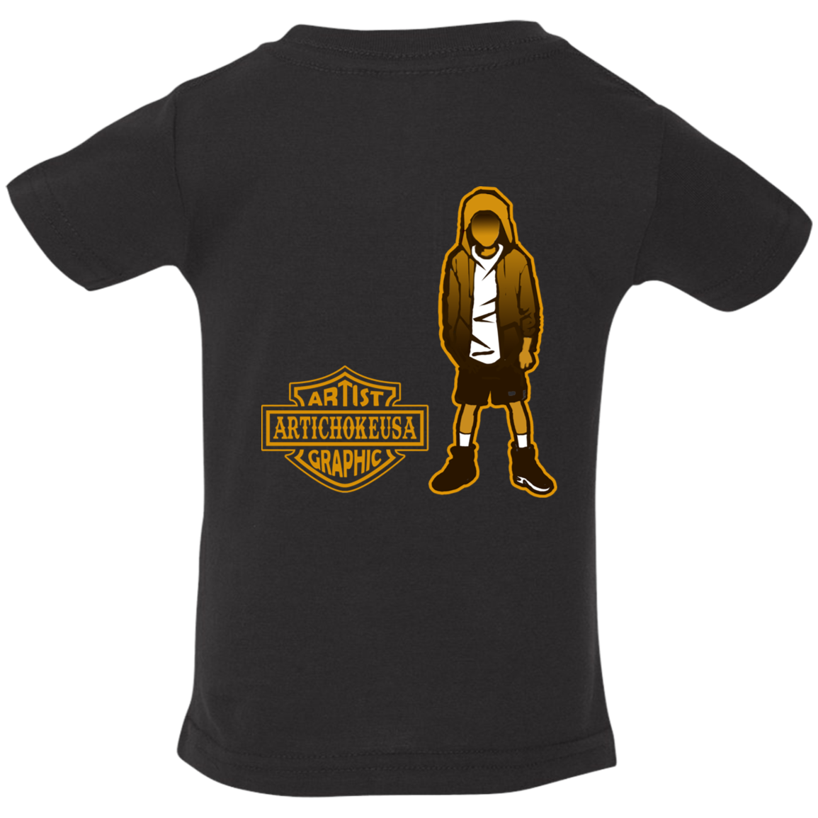 ArtichokeUSA Custom Design. Façade: (Noun) A false appearance that makes someone or something seem more pleasant or better than they really are. Infant Jersey T-Shirt