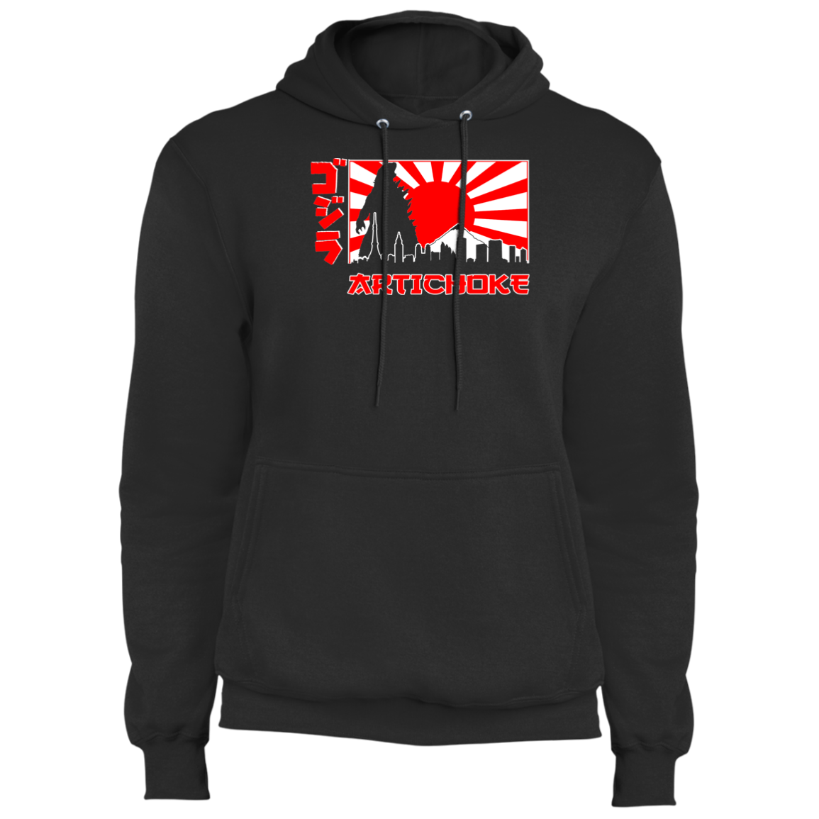 ArtichokeUSA Custom Design. Fan Art Godzilla/Mecha Godzilla. Fleece Pullover Hoodie