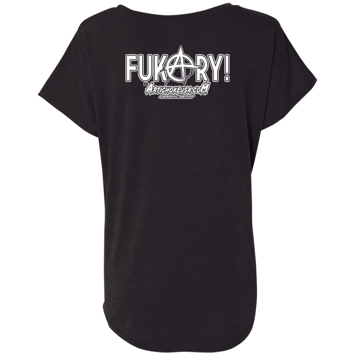 ArtichokeUSA Custom Design. FUKCERY. The New Bullshit. Ladies' Triblend Dolman Sleeve