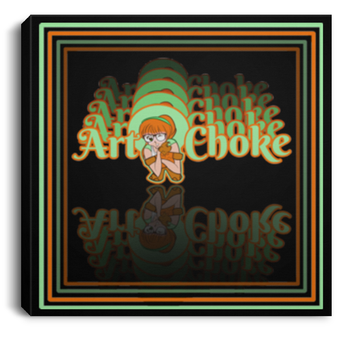 ArtichokeUSA Character and Font Design. Let’s Create Your Own Design Today. Winnie. Square Canvas .75in Frame