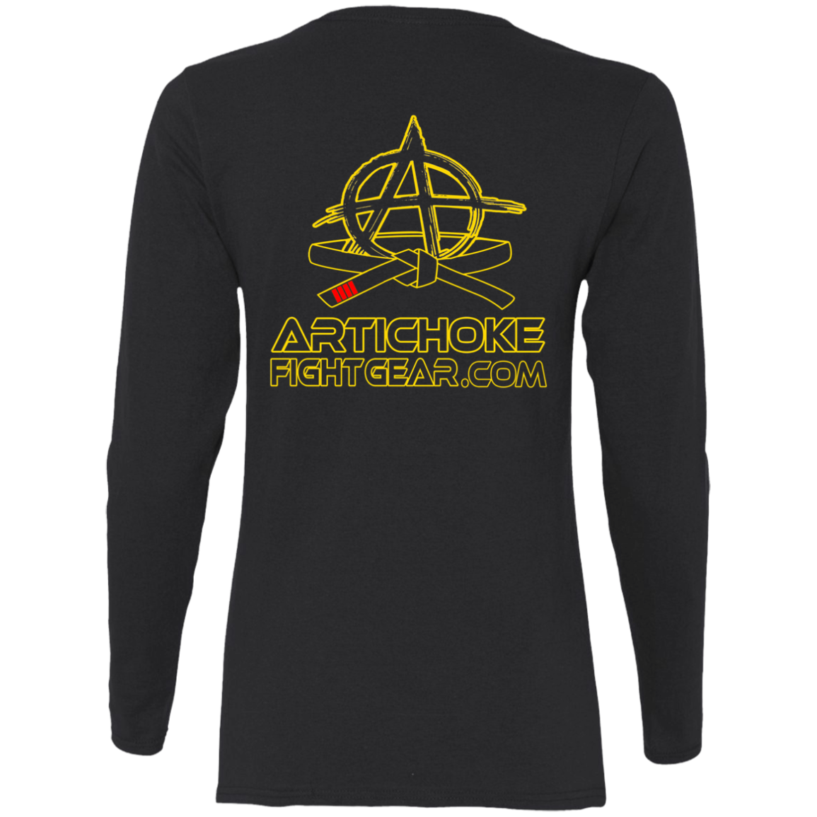 Artichoke Fight Gear Custom Design #20. You Don't Know the Power of Jiu Jitsu. Ladies' 100% Pre-Shrunk Cotton Long Sleeve