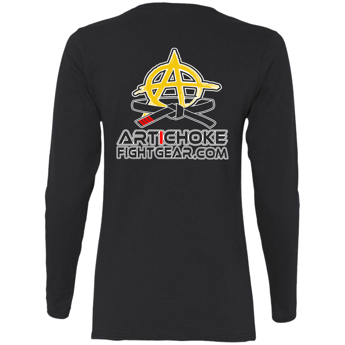 Artichoke Fight Gear Custom Design #2. USE ARMBARS. Ladies' 100% Pre-Shrunk Cotton Long Sleeve