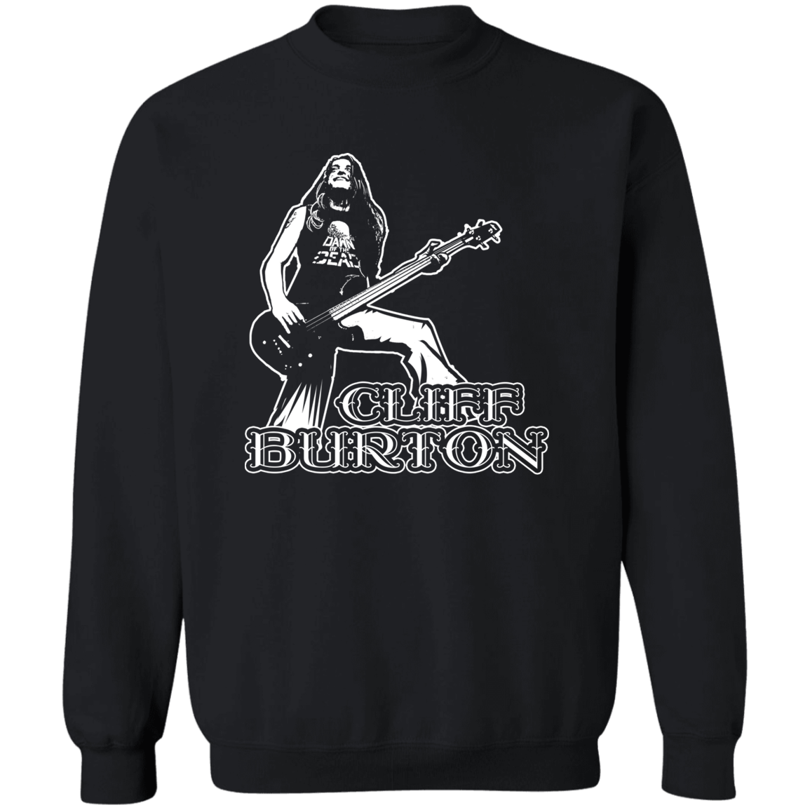ArtichokeUSA Custom Design. Cliff Burton Tribute. Crewneck Pullover Sweatshirt