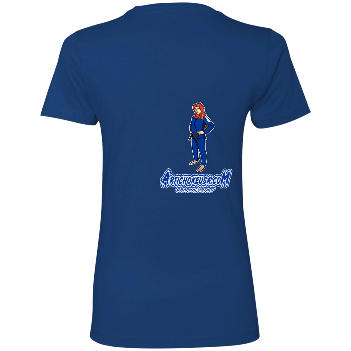 ArtichokeUSA Character and Font design. Let's Create Your Own Team Design Today. Amber. Ladies' Boyfriend T-Shirt