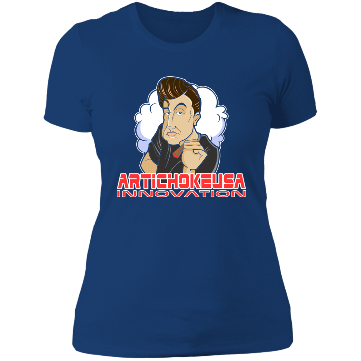 ArtichokeUSA Custom Design. Innovation. Elon Musk Parody Fan Art. Ladies' Boyfriend T-Shirt