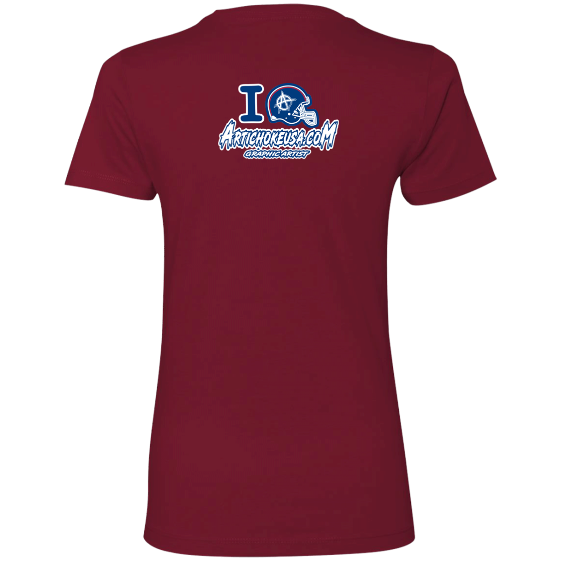 ArtichokeUSA Custom Design. I Helmet NY. Fan Art. Ladies' Boyfriend T-Shirt