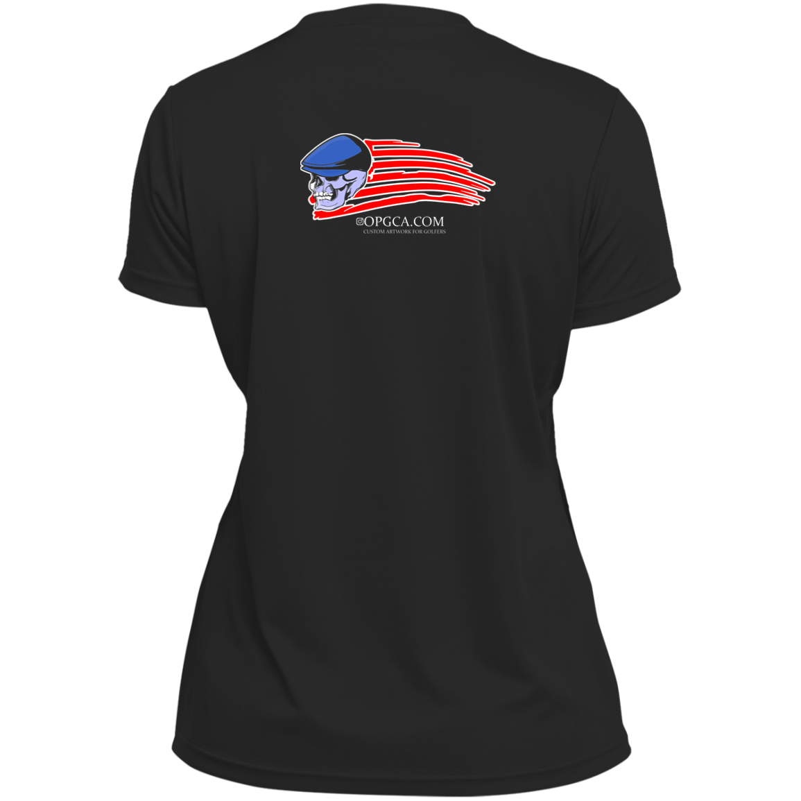 OPG Custom Design #12. Golf America. Male Edition. Ladies’ 100% polyester V-Neck Tee