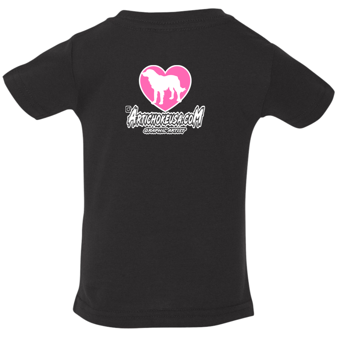 ArtichokeUSA Custom Design. Ruffing the Passer. Labrador Edition. Female Version. Infant Jersey T-Shirt