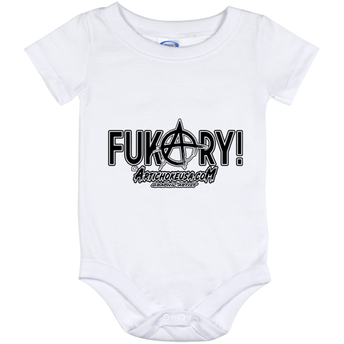 ArtichokeUSA Custom Design. FUKCERY. The New Bullshit. Baby Onesie 12 Month
