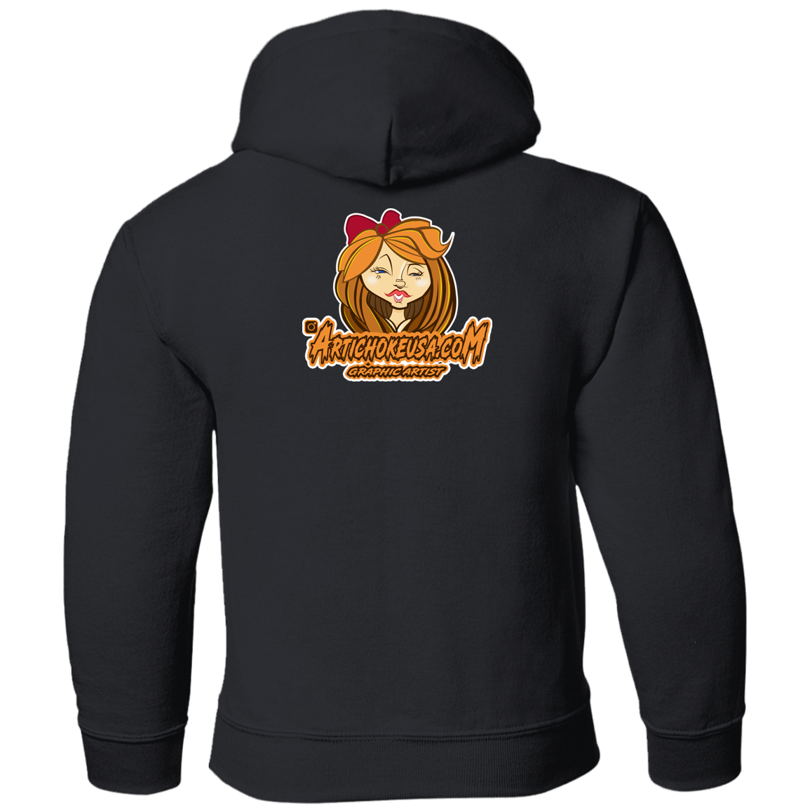 ZZ#21 Characters and Fonts. Aubrey. A show case of my characters and font styles. Youth Pullover Hoodie