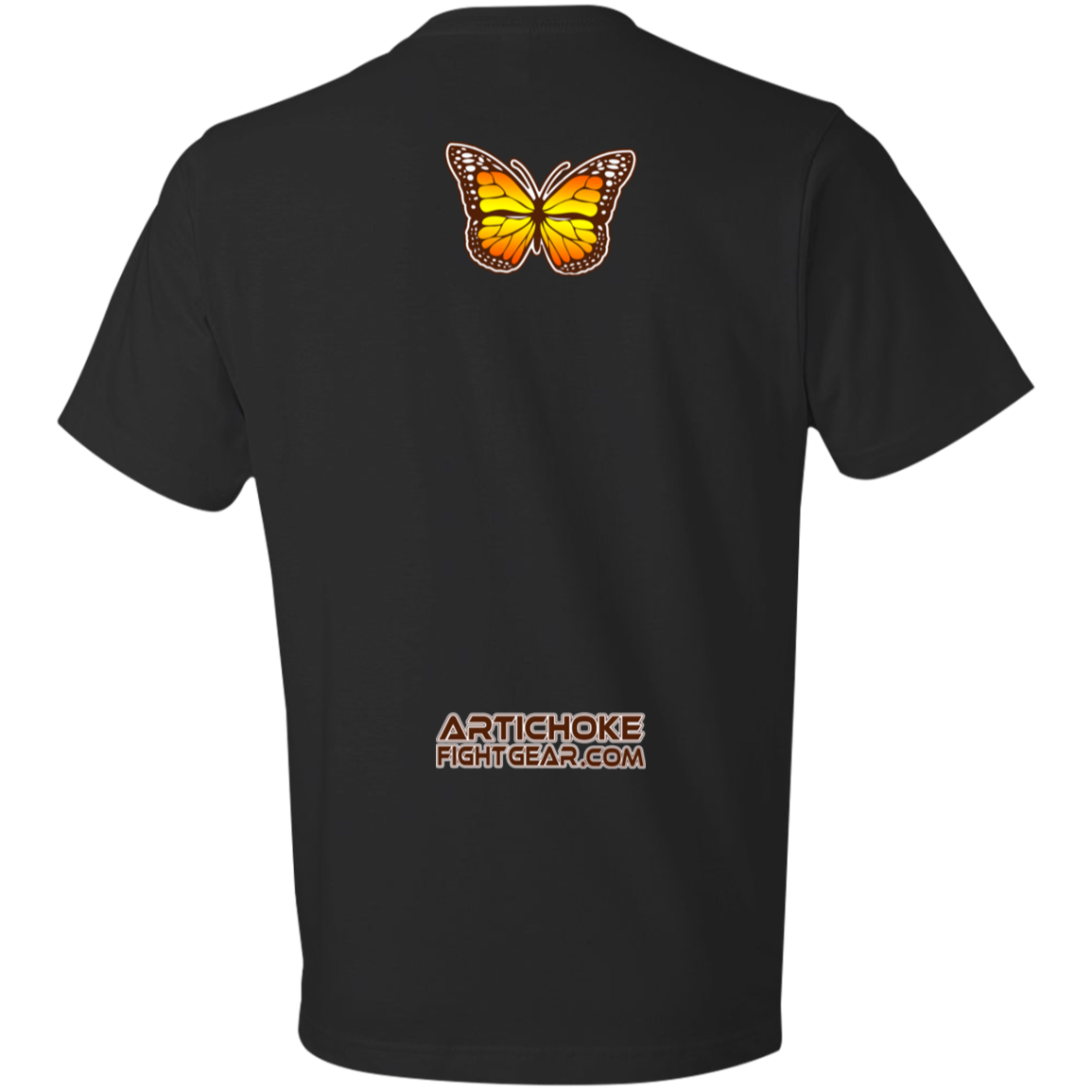 Artichoke Fight Gear Custom Design #6. Lepidopterology (Study of butterflies). Butterfly Guard. Pre-Shrunk 100% Combed Ringspun Cotton T-Shirt