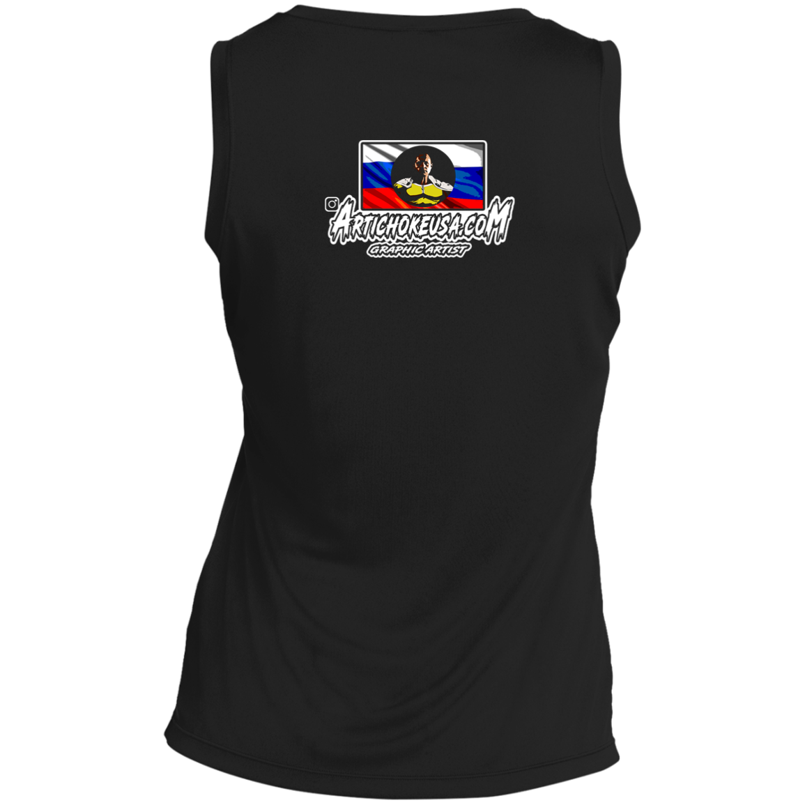 ArtichokeUSA Custom Design. One Punch Fedor. Fedor Emelianenko/One Punch Man Fan Art. Ladies' Sleeveless V-Neck