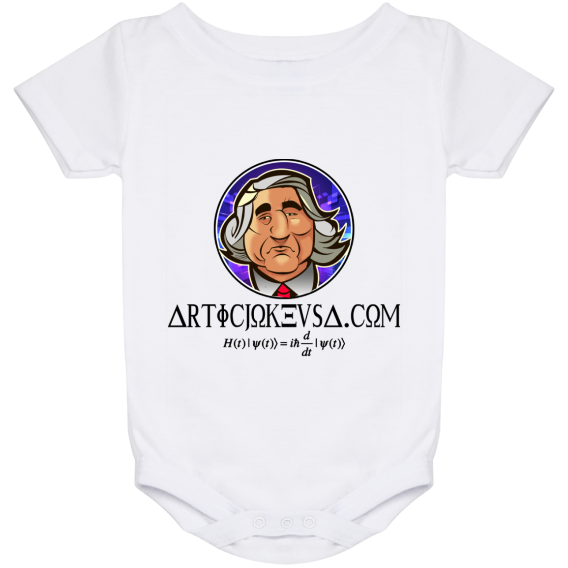 ArtichokeUSA Custom Design. Michio Kaku Fan Art. Baby Onesie 24 Month