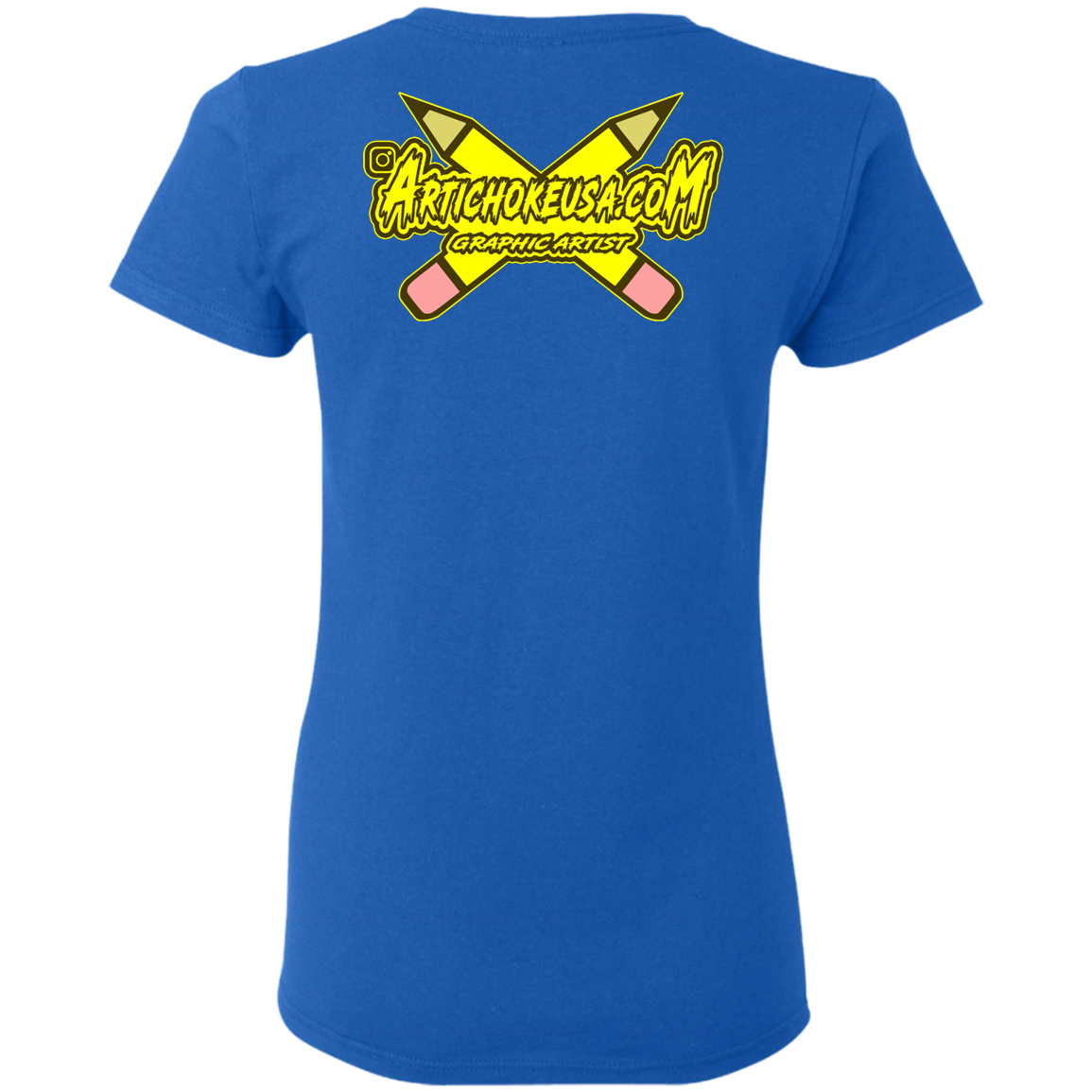 Artichoke Custom Design. Eat. Draw. Sleep. Repeat. Ladies' 5.3 oz. T-Shirt