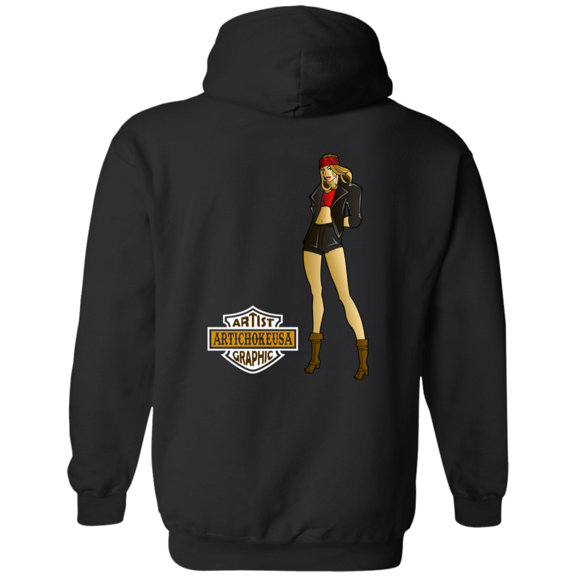 ArtichokeUSA Custom Design. Façade: (Noun) A false appearance that makes someone or something seem more pleasant or better than they really are. Basic Pullover Hoodie
