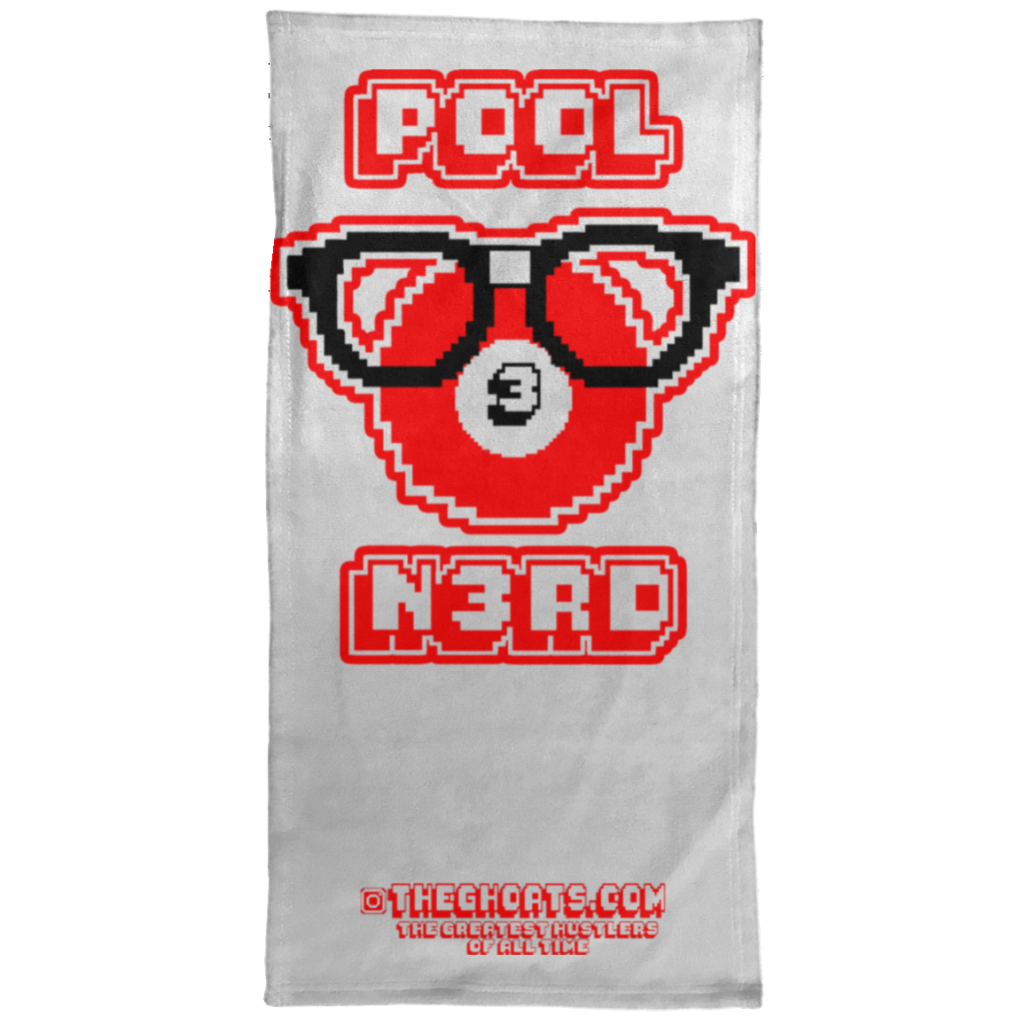 The GHOATS Custom Design. #24 POOL N3RD. Towel - 15x30
