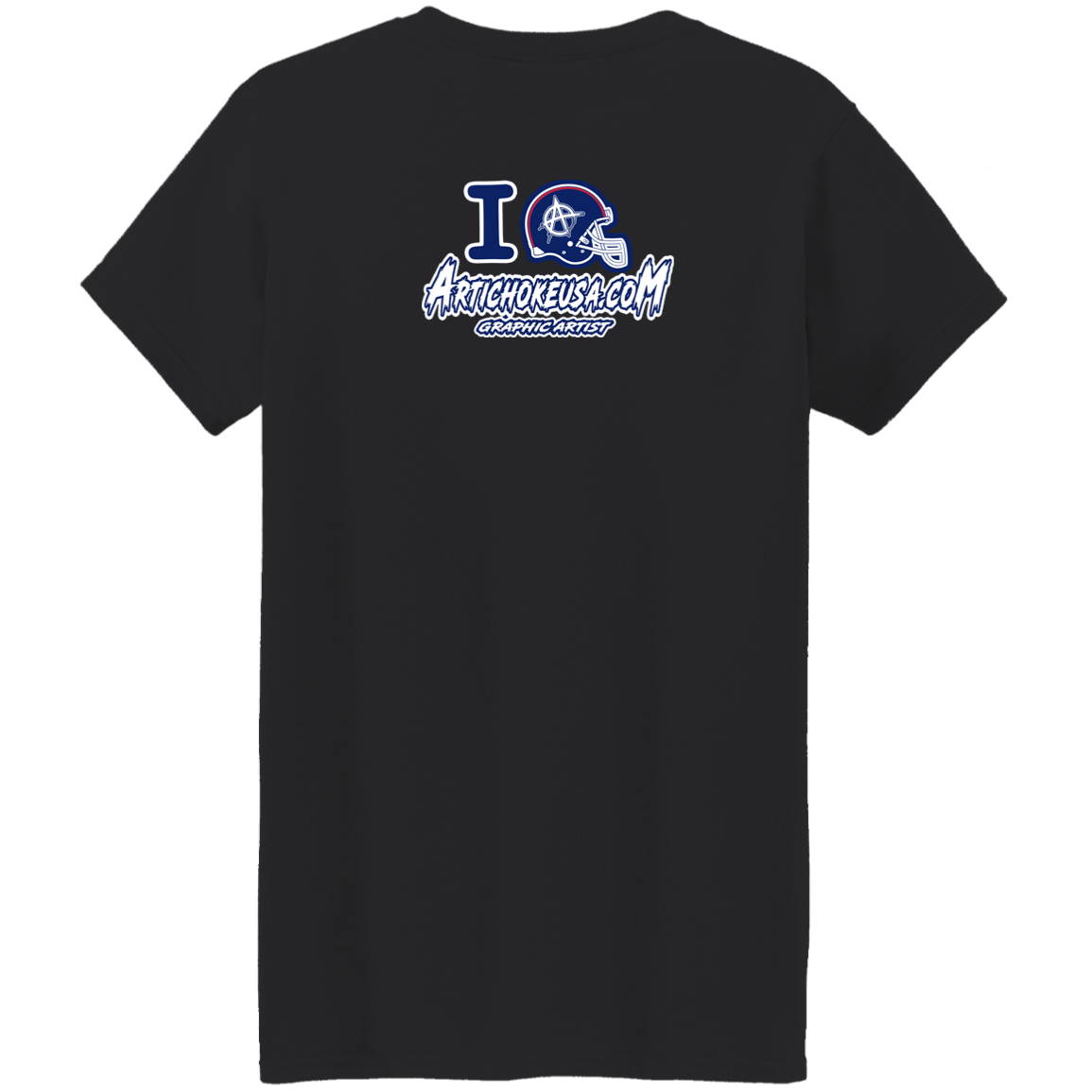 ArtichokeUSA Custom Design. New England Deflatriots. New England Patriots Parody. Ladies' 5.3 oz. T-Shirt