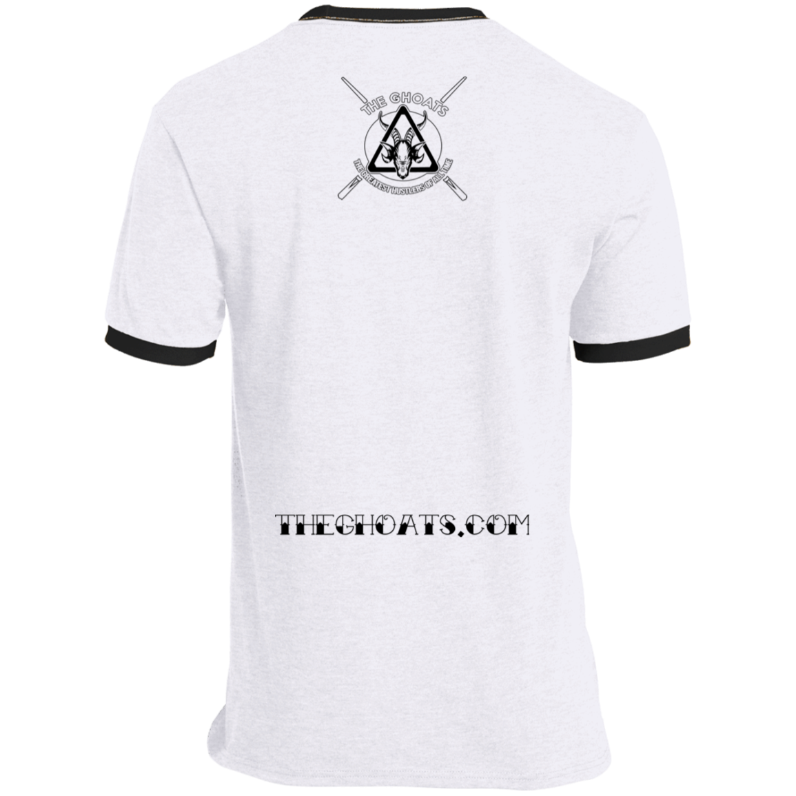 The GHOATS Custom Design. #28 Rack Em' (Ladies only). Ringer Tee