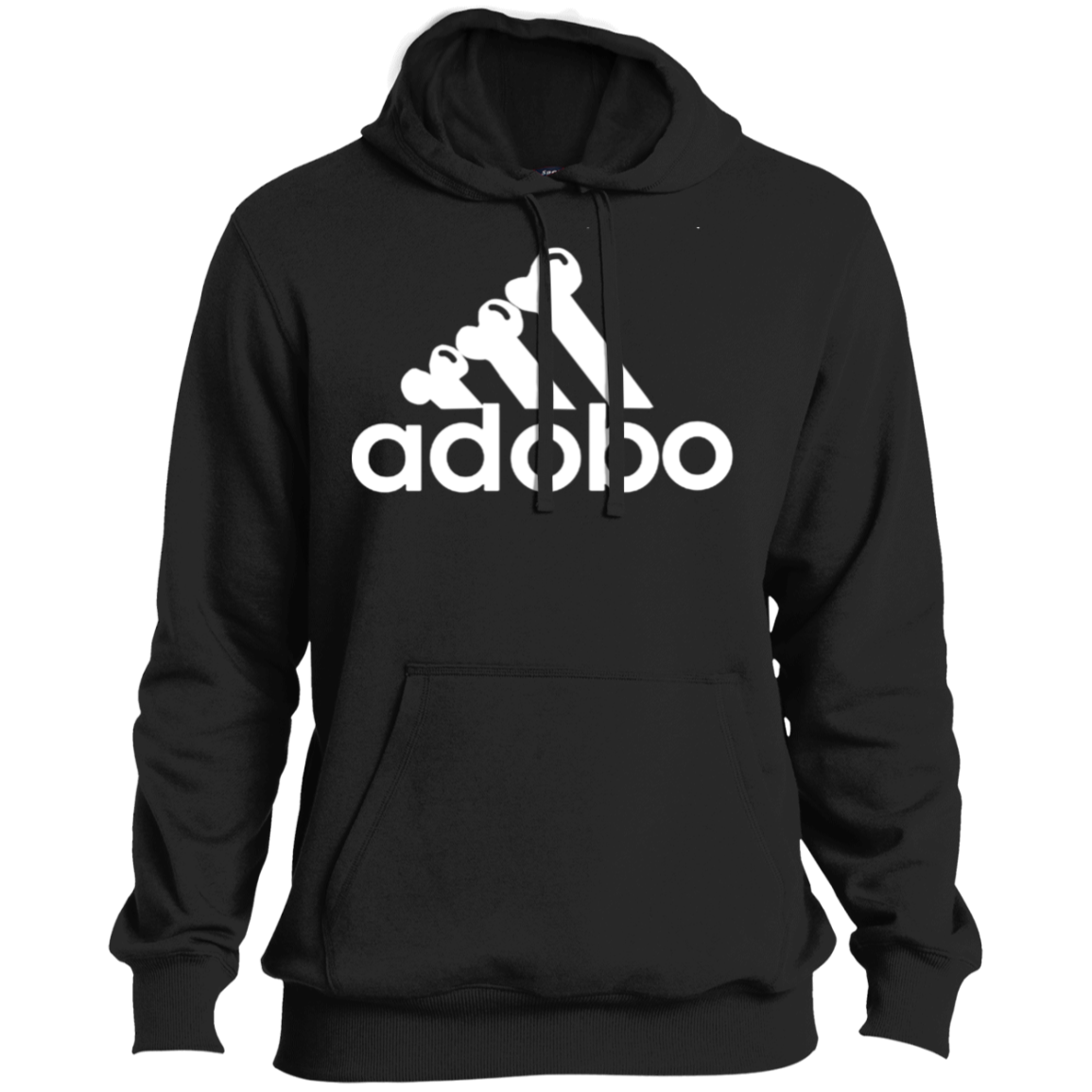 ArtichokeUSA Custom Design. Adobo. Adidas Parody. Ultra Soft Pullover Hoodie