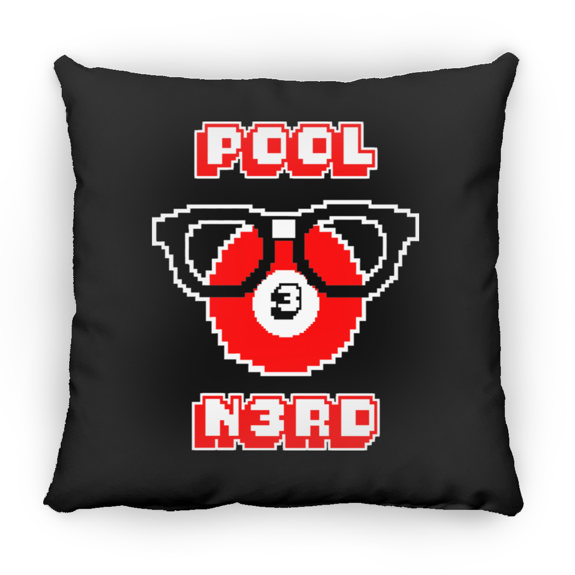 The GHOATS Custom Design. #24 POOL N3RD. Large Square Pillow