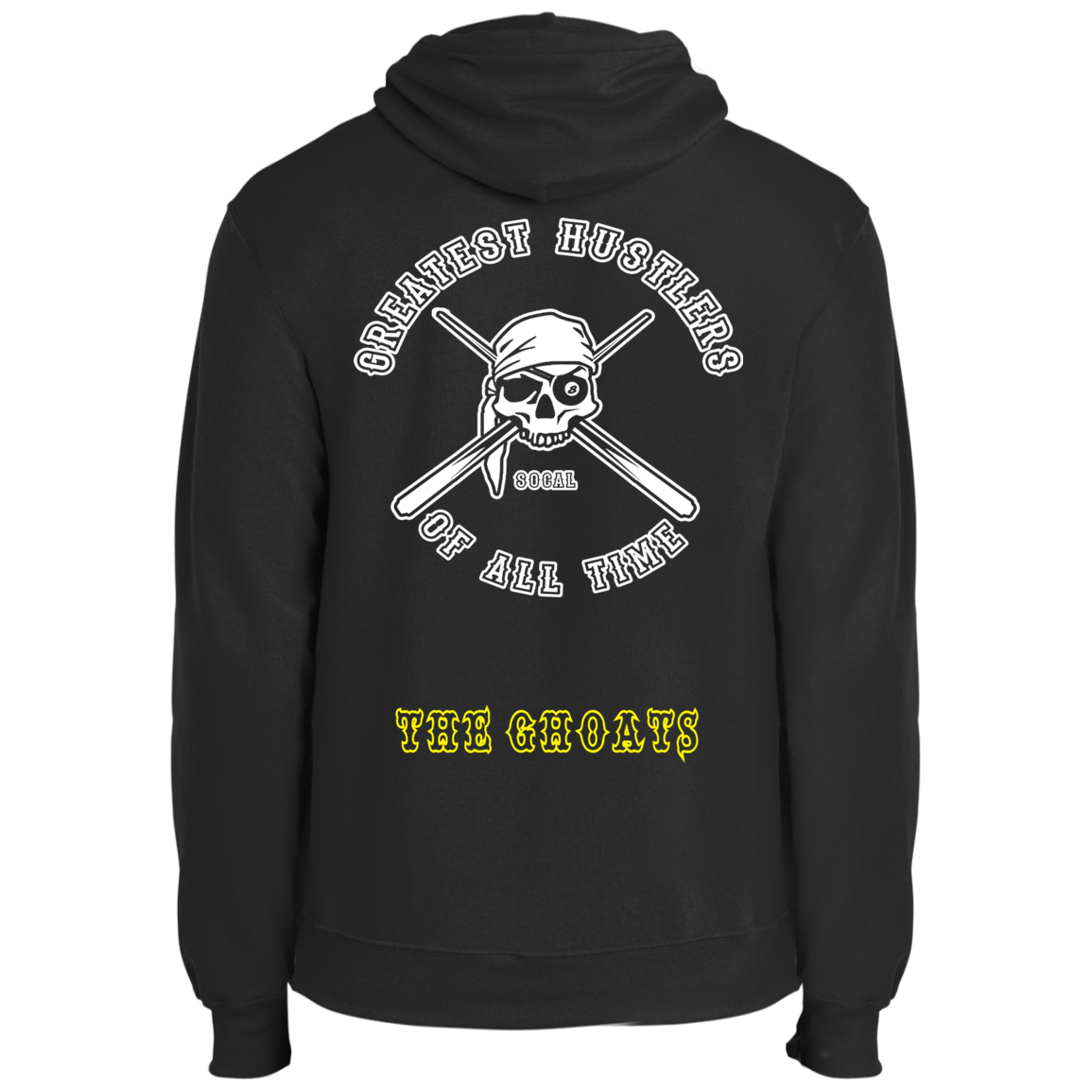 The GHOATS Custom Design. #4 Motorcycle Club Style. Ver 1/2. Fleece Pullover Hoodie