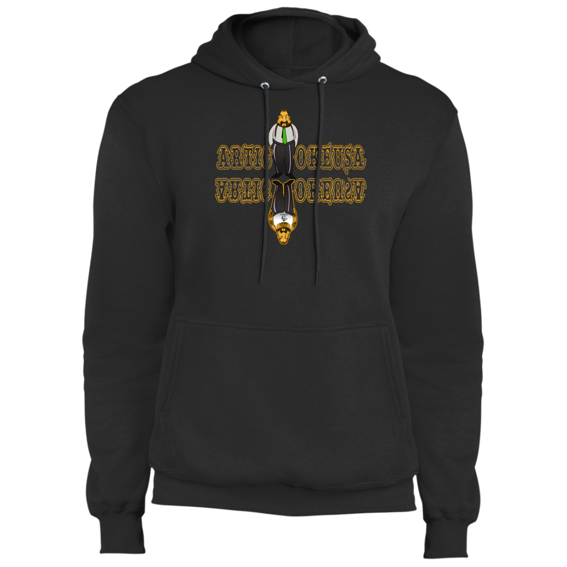 ArtichokeUSA Custom Design. Façade: (Noun) A false appearance that makes someone or something seem more pleasant or better than they really are. Fleece Pullover Hoodie
