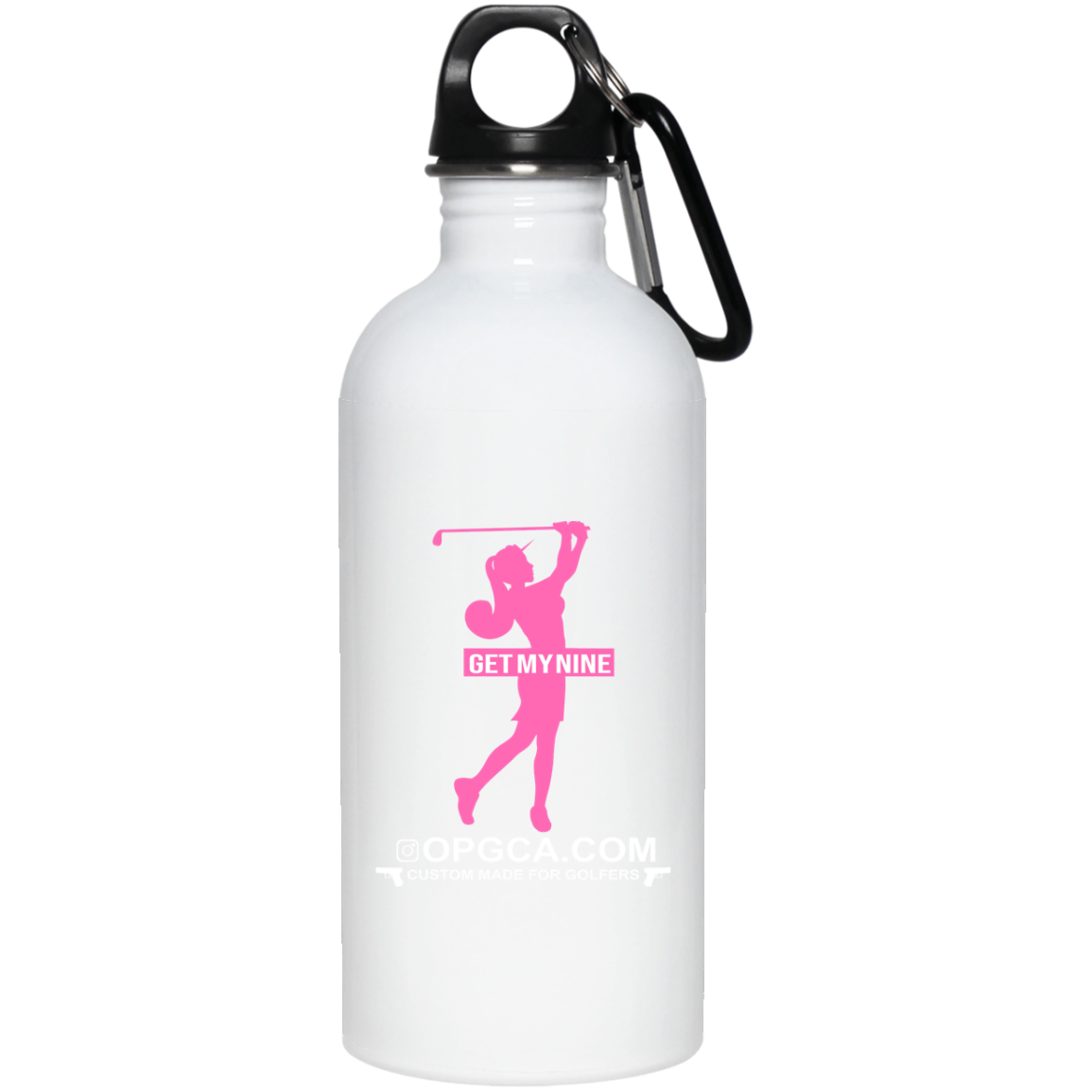 OPG Custom Design #16. Get My Nine. Female Version. 20 oz. Stainless Steel Water Bottle