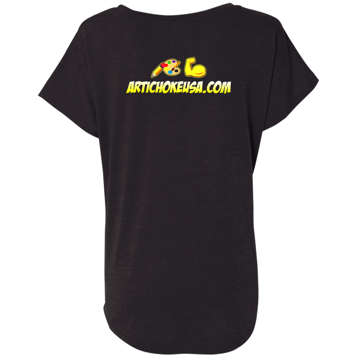 ArtichokeUSA Custom Design. Art Strong. Ladies' Triblend Dolman Sleeve