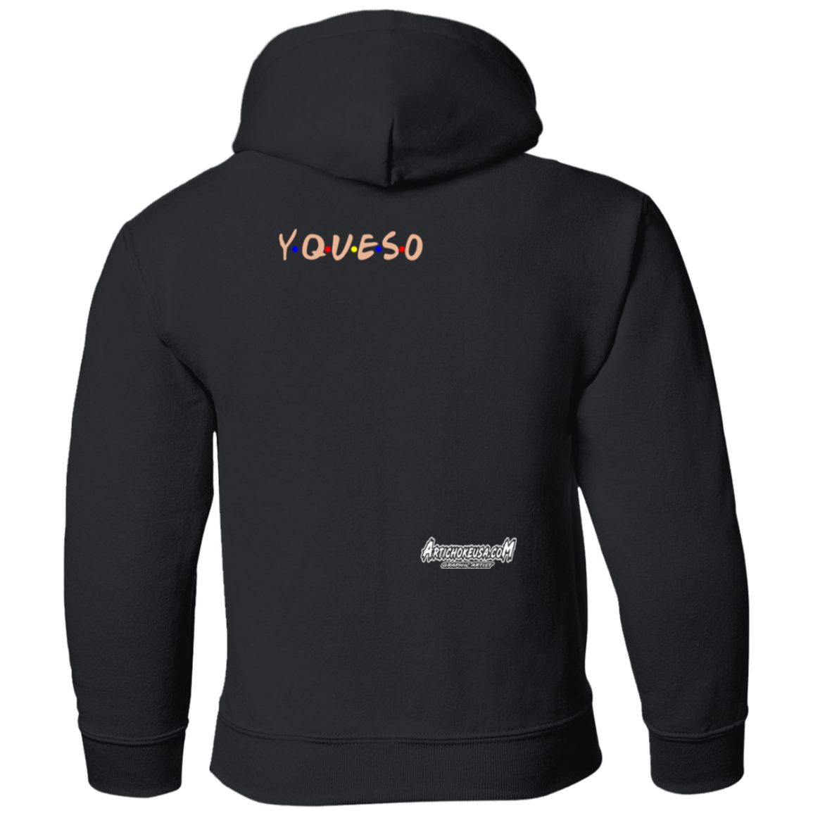 ArtichokeUSA Custom Design. FRIJOLE (CON QUESO). Friends Parody. Youth Pullover Hoodie