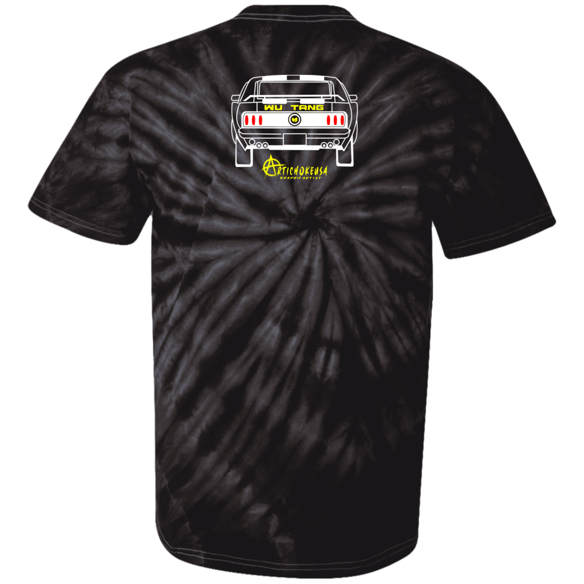 ArtichokeUSA Custom Design. Merican Muscle. Wu-Tang / Mustang Parody. Tie Dye 100% Cotton T-Shirt