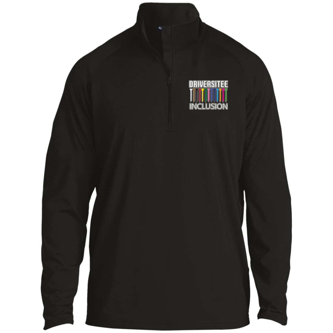 ZZZ#06 OPG Custom Design. DRIVER-SITEE & INCLUSION. 1/2 Zip Raglan Performance Pullover