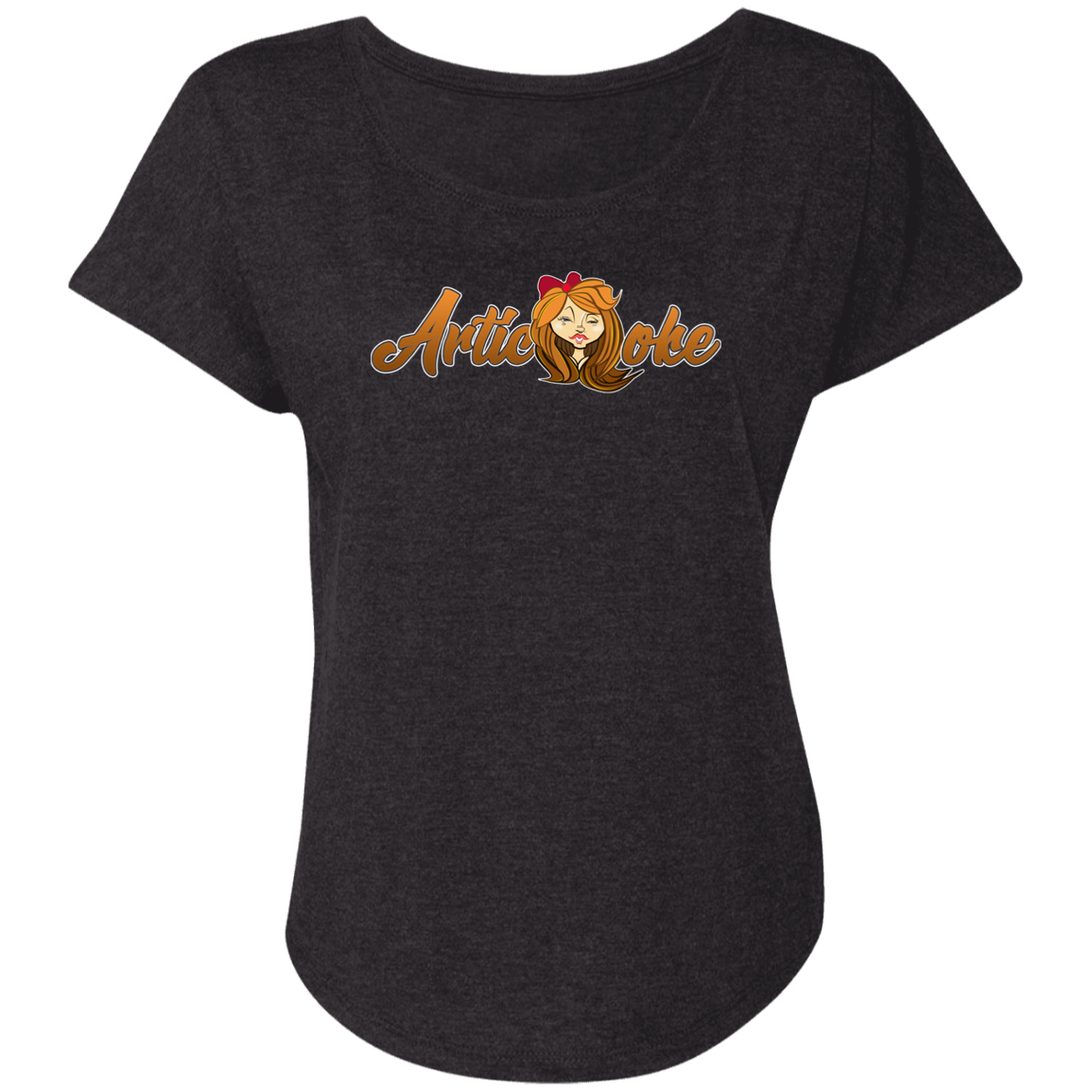 ZZ#21 Characters and Fonts. Aubrey. A show case of my characters and font styles. Ladies' Triblend Dolman Sleeve