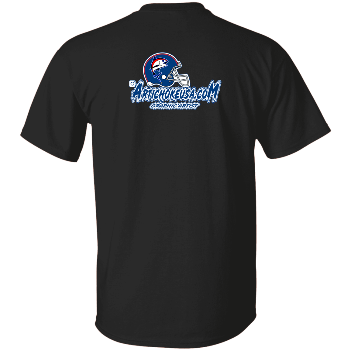 ArtichokeUSA Custom Design. The Big Tuna. Bill Parcell Tribute. NY Giants Fan Art. 5.3 oz. T-Shirt
