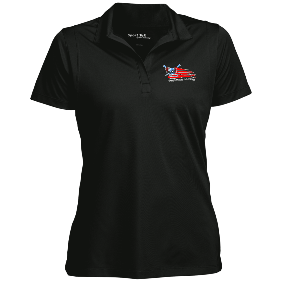 OPG Custom Design #12. American Golfer. Female Edition. Ladies' Micropique Sport-Wick® Polo